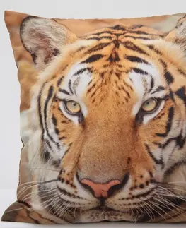 Povlaky na polštáře s potiskem 3D Exkluzivní povlak na polštář s motivem Tigra