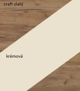 Komody ArtCross Komoda NOTTI | 03 Barva: craft bílý / craft tobaco / craft bílý