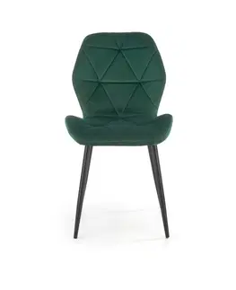 Židle Jídelní křeslo K453 Halmar Tmavě zelená