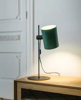 Lampy na noční stolek FARO GUADALUPE černá/zelená stolní lampa