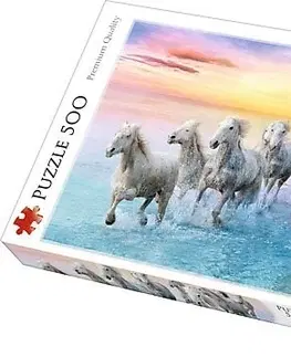 Hračky puzzle TREFL - Puzzle Galop bílých koní 500