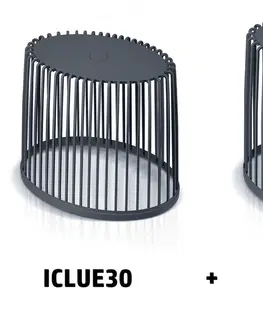 Úložné boxy Prosperplast Set 2 univerzálních oválných košů CLUBO 30+55l antracit