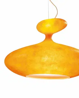 Závěsná světla Kundalini Kundalini E.T.A. Sat objemné závěsné světlo oranž
