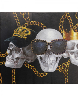 Obrazy na plátně KARE Design Obraz na plátně Skull Gang 90x120cm