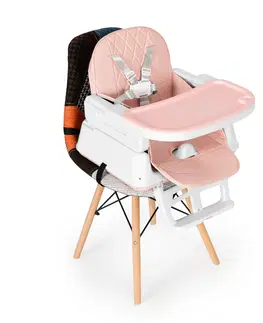 Jídelní židličky Dětská jídelní židlička 3v1 ALWAYS PINK ECOTOYS růžová
