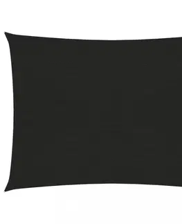 Stínící textilie Stínící plachta obdélníková HDPE 3 x 4 m Dekorhome Černá
