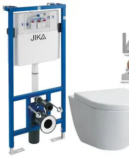 WC sedátka předstěnový instalační systém bez tlačítka + WC LAUFEN PRO + SEDÁTKO H895652 X LP3