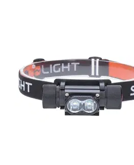 Čelovky Solight LED čelová nabíjecí svítilna, 650lm, Li-Ion WN41
