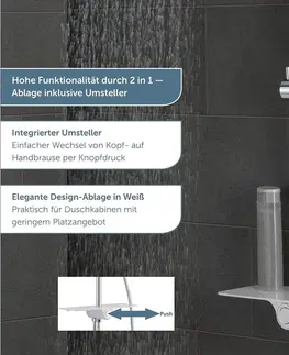 Sprchy a sprchové panely Schütte Aquastar sprchovy sloup bílá / chrom 4008431605203