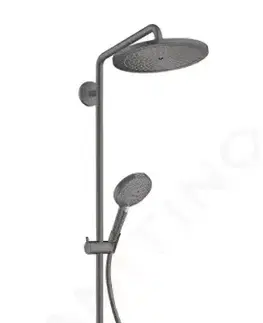 Sprchy a sprchové panely HANSGROHE Croma Select S Sprchový set Showerpipe 280 s termostatem, EcoSmart, kartáčovaný černý chrom 26891340