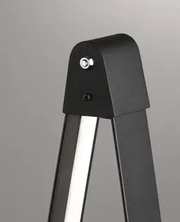 Stojací lampy FISCHER & HONSEL LED stojací lampa Fenga dotykový stmívač CCT černá