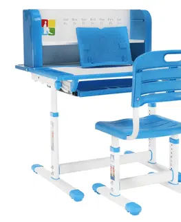 Dětské stoly a židle Rostoucí dětský stůl a židle ALEXIS Modrá