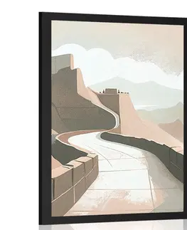 Hory Plakát světoznámá Čínská zeď