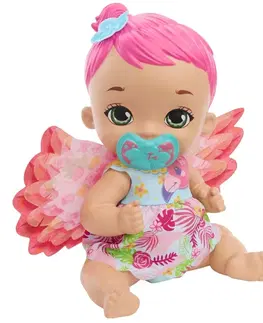 Hračky panenky MATTEL - My Garden Baby Miminko - plameňák s růžovými vlasy