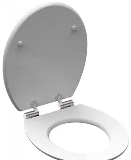 WC sedátka Eisl Wc sedátko Grey Steel MDF HG se zpomalovacím mechanismem SOFT-CLOSE 80523GreySteel