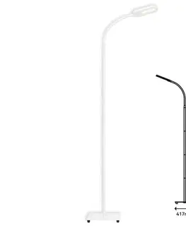 LED stojací lampy BRILONER LED CCT stojací svítidlo s dotykovým vypínačem 128 cm 6,6W 600lm bílé BRILO 1297-016