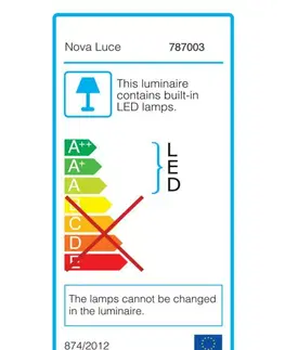 LED nástěnná svítidla NOVA LUCE nástěnné svítidlo nad zrcadlo MODENA chromovaný hliník a akryl LED 12W 3000K IP44 787003