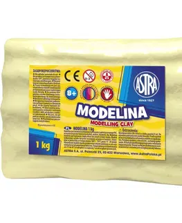 Hračky ASTRA - Modelovací hmota do trouby MODELINA 1kg Citronová, 304118005