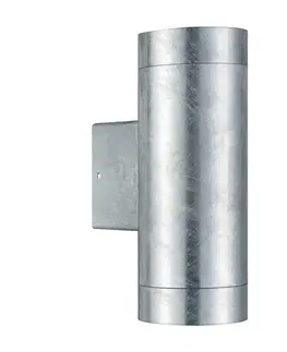 Moderní venkovní nástěnná svítidla NORDLUX Tin Maxi Double venkovní nástěnné svítidlo galvanizovaná ocel 21519931