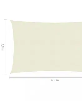 Stínící textilie Stínící plachta obdélníková HDPE 2,5 x 4,5 m Dekorhome Světle zelená