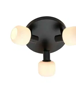 Designová stropní svítidla NORDLUX Milford Mini 3-Rondel stropní svítidlo černá 2412606003
