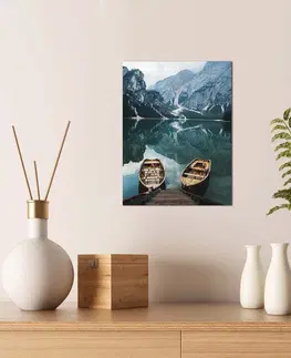 Obrazy Wallity Obraz LAKE BOATS 30 x 40 cm