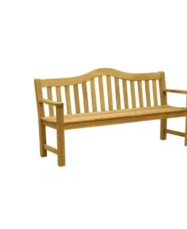 Zahradní nábytek Dřevěná lavice Margarita přírodní, 180 cm