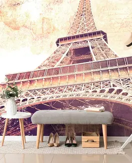 Vintage a retro tapety Tapeta Eiffelova věž v Paříži
