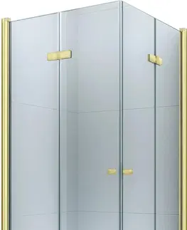 Sprchové kouty MEXEN/S Lima Duo sprchový kout 80 x 80, transparent, zlato 856-080-080-50-00-02