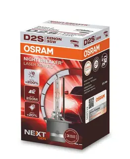 Autožárovky OSRAM D2S 85V XENARC NIGHT BREAKER LASER +200% 3 roky záruka 1ks 66240XNN