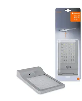 Solární lampy s pohybovým čidlem LEDVANCE LEDVANCE DoorLED LED solární nástěnné světlo, šedá
