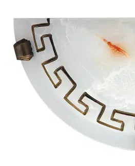 Klasická nástěnná svítidla Rabalux nástěnné svítidlo Etrusco E27 1x MAX 60W bílé alabastrové sklo 7647