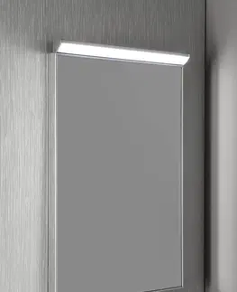 Koupelnová zrcadla AQUALINE BORA zrcadlo s LED osvětlením a vypínačem 400x600, chrom AL746
