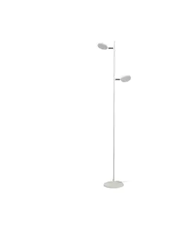 Stojací lampy Aluminor Aluminor Declic LED stojací lampa, dva zdroje bílá