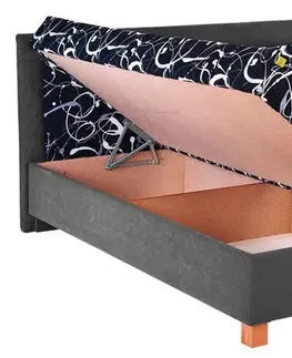s úložným prostorem Čalouněná postel s úložným prostorem Jitka