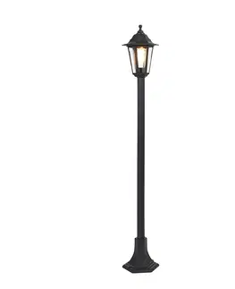 Venkovni stojaci lampy Chytrá lucerna černá 122 cm včetně Wifi ST64 - New Haven