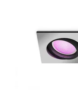 Chytré osvětlení Philips HUE WACA Centura podhledové LED svítidlo GU10 5,7W 350lm 2000-6500K RGB IP20 hranaté, hliník