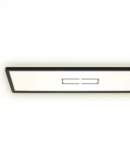 LED stropní svítidla BRILONER Slim svítidlo LED panel, 58 cm, 2700 lm, 22 W, černá BRI 3394-015