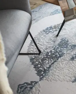 Koberce a koberečky Dywany Lusczow Kusový koberec AKRYLOVÝ VALENCIA 5040 Modrý/Šedý, velikost 80x150