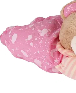 Plyšové hračky Small foot Hrací medvídek TEDDY růžový
