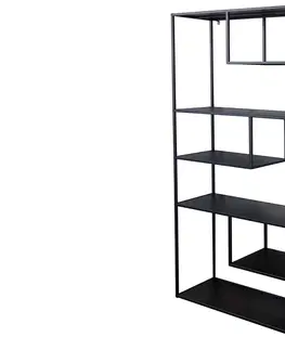 Regály a poličky LuxD Designový regál Damaris 180 cm černý
