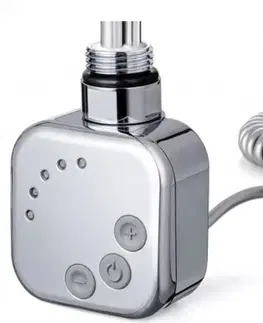 Koupelna HOPA Topná tyč BURGH s termostatem a časovačem Barva topné tyče  Chrom, Typ připojení Kroucený kabel, Výkon topné tyče 800 W RDOHT280002