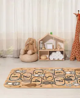 Korkové koberce Korkový koberec - Skákací školka se zvířátky a balony