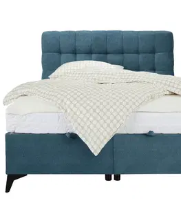 Manželské postele Kontinentální Postel Magic, 140x200cm,světle Modrá