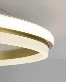 LED stropní svítidla NOVA LUCE stropní svítidlo WILLOW zlatá ocel a akryl D45x6mm LED 40W 9212911
