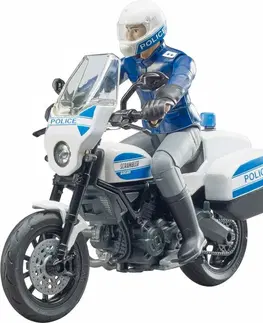 Hračky BRUDER - 62731 Policejní motocykl Ducati Scrambler