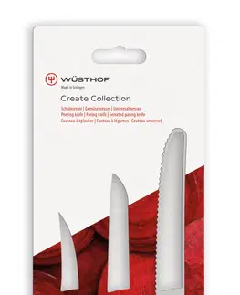 Sady univerzálních nožů Sada nožů WÜSTHOF - univerzální červené, 3 ks