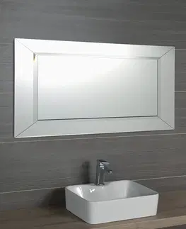 Koupelnová zrcadla SAPHO ARAK zrcadlo s lištami a fazetou 100x50cm AR100