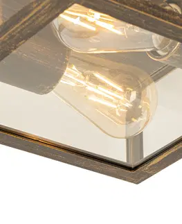 Venkovni stropni svitidlo Vintage stropní svítidlo starožitné zlaté IP44 2-světlo - Charlois