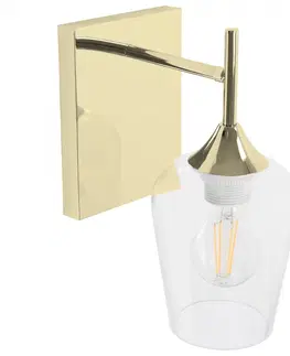 Svítidla TooLight Nástěnná lampa Kinkiet V zlatá